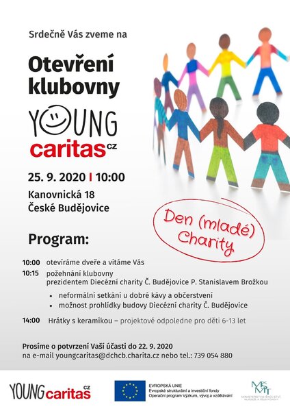 Den mladé Charity - otevření klubovny YC