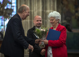 Cenu Charity 2021 za českobudějovickou diecézi obdržela zdravotní sestra a pečovatelka Ivanka Petrusová z Oblastní charity Horažďovice (foto: Martina Řehořová, Člověk a víra)