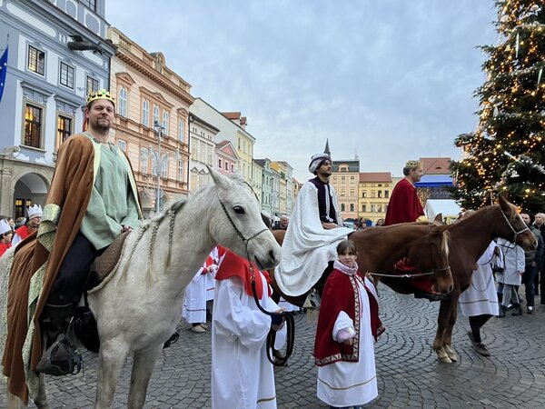 Tříkrálový průvod v Českých Budějovicích