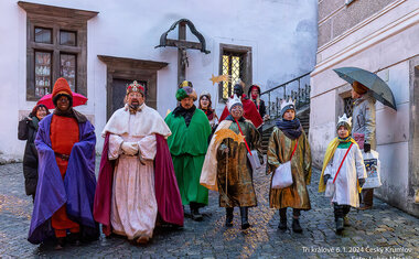 koledníci Český Krumlov - foto: Lubor Mrázek