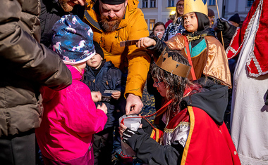 koledníci Český Krumlov - foto: Lubor Mrázek