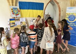 stánek ukrajinského komunitního spolku Nadija