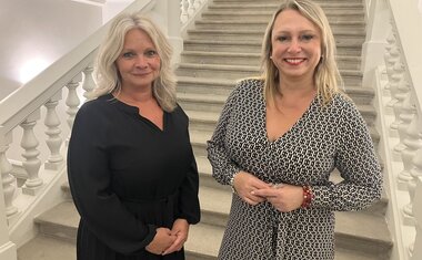 Pavla Pivoňka Vaňková, ambasadorka kampaně s ředitelkou Charity Třeboň