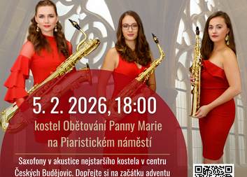 Saxofon v kostele pro dobrou věc - benefiční koncert
